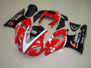 Rot Schwarz Weiß 98-99 Yamaha YZF R1 Motorrad Verkleidung
