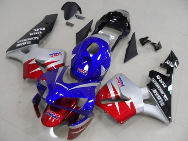Rot Silber Blau 03-04 Honda CBR600RR Motorrad Verkleidung