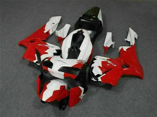 Rot Weiß 03-04 Honda CBR600RR Motorrad Verkleidung Rot Weiß 03-04 Honda CBR600RR Motorrad Verkleidung