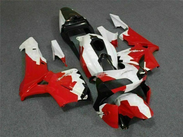 Rot Weiß 03-04 Honda CBR600RR Motorrad Verkleidung Rot Weiß 03-04 Honda CBR600RR Motorrad Verkleidung