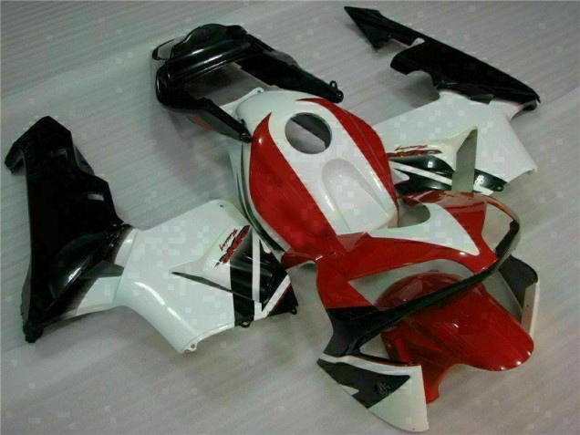 Rot Weiß 03-04 Honda CBR600RR Motorrad Verkleidungen Rot Weiß 03-04 Honda CBR600RR Motorrad Verkleidungen
