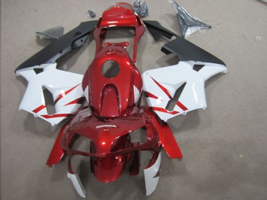 Rot Weiß 03-04 Honda CBR600RR Motorrad Vollverkleidung