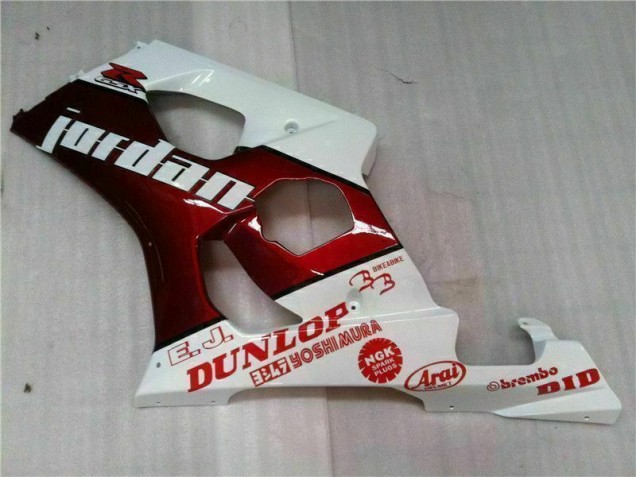 Rot Weiß 03-04 Suzuki GSXR 1000 Motorrad Verkleidungen Rot Weiß 03-04 Suzuki GSXR 1000 Motorrad Verkleidungen