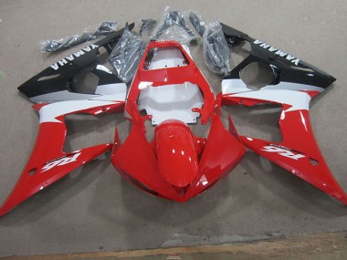 Rot Weiß 03-05 Yamaha YZF R6 Motorrad Verkleidung & Plastik