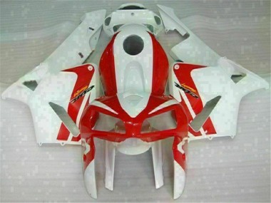 Rot Weiß 05-06 Honda CBR600RR Motorrad Verkleidung & Plastik