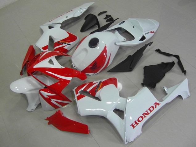Rot Weiß 05-06 Honda CBR600RR Motorrad Verkleidungen Rot Weiß 05-06 Honda CBR600RR Motorrad Verkleidungen