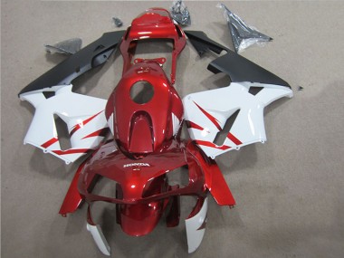 Rot Weiß 05-06 Honda CBR600RR Motorrad Vollverkleidung