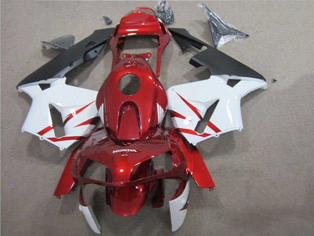 Rot Weiß 05-06 Honda CBR600RR Motorrad Vollverkleidung Rot Weiß 05-06 Honda CBR600RR Motorrad Vollverkleidung
