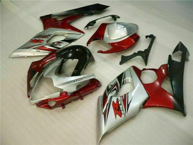 Rot Weiß 05-06 Suzuki GSXR 1000 Motorrad Verkleidungen Rot Weiß 05-06 Suzuki GSXR 1000 Motorrad Verkleidungen