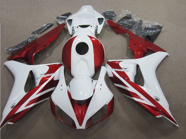 Rot Weiß 06-07 Honda CBR1000RR Motorrad Verkleidungen Rot Weiß 06-07 Honda CBR1000RR Motorrad Verkleidungen