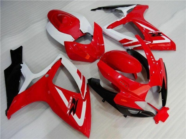 Rot Weiß 06-07 Suzuki GSXR 600/750 Motorrad Verkleidung Rot Weiß 06-07 Suzuki GSXR 600/750 Motorrad Verkleidung