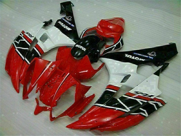 Rot Weiß 06-07 Yamaha YZF R6 Motor Verkleidungen Rot Weiß 06-07 Yamaha YZF R6 Motor Verkleidungen