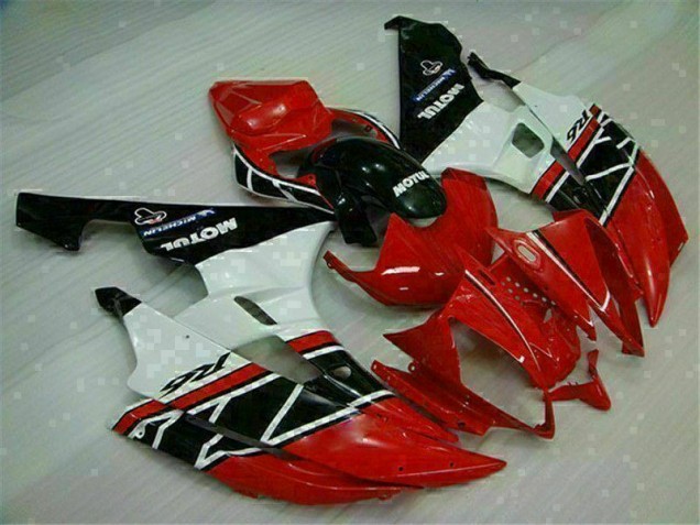 Rot Weiß 06-07 Yamaha YZF R6 Motor Verkleidungen Rot Weiß 06-07 Yamaha YZF R6 Motor Verkleidungen