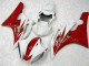 Rot Weiß 06-07 Yamaha YZF R6 Motorrad Verkleidung Rot Weiß 06-07 Yamaha YZF R6 Motorrad Verkleidung