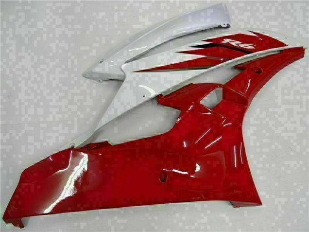 Rot Weiß 06-07 Yamaha YZF R6 Motorrad Verkleidung Rot Weiß 06-07 Yamaha YZF R6 Motorrad Verkleidung
