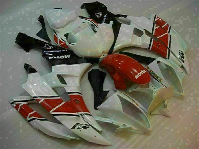 Rot Weiß 06-07 Yamaha YZF R6 Motorrad Verkleidungen Rot Weiß 06-07 Yamaha YZF R6 Motorrad Verkleidungen