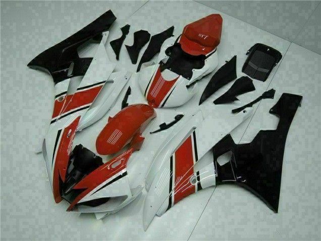 Rot Weiß 06-07 Yamaha YZF R6 Motorrad Vollverkleidung Rot Weiß 06-07 Yamaha YZF R6 Motorrad Vollverkleidung