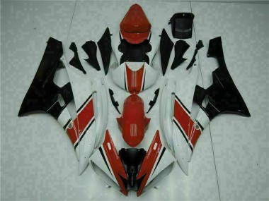 Rot Weiß 06-07 Yamaha YZF R6 Motorrad Vollverkleidung