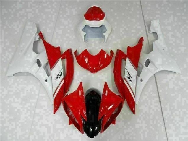 Rot Weiß 06-07 Yamaha YZF R6 Motorrad Vollverkleidung & Plastik Rot Weiß 06-07 Yamaha YZF R6 Motorrad Vollverkleidung & Plastik