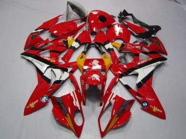 Rot Weiß 09-14 BMW S1000RR Motorrad Verkleidung