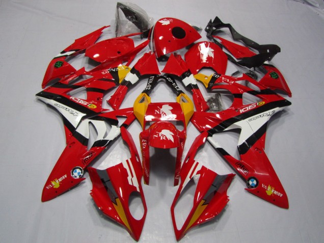 Rot Weiß 09-14 BMW S1000RR Motorrad Verkleidung Rot Weiß 09-14 BMW S1000RR Motorrad Verkleidung