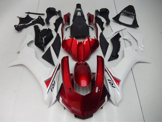 Rot Weiß 15-19 Yamaha YZF R1 Motorrad Verkleidung Rot Weiß 15-19 Yamaha YZF R1 Motorrad Verkleidung