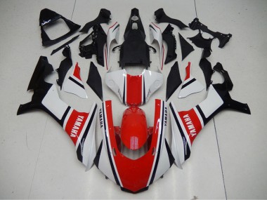 Rot Weiß 15-19 Yamaha YZF R1 Motorrad Verkleidungen