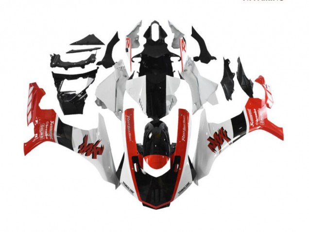 Rot Weiß 15-19 Yamaha YZF R1 Motorrad Vollverkleidung Rot Weiß 15-19 Yamaha YZF R1 Motorrad Vollverkleidung