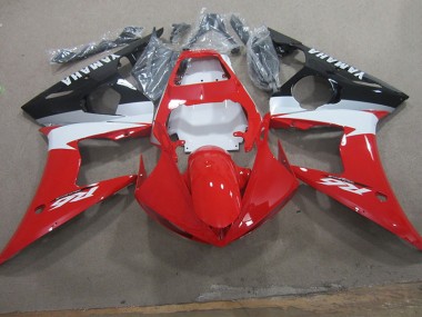 Rot Weiß Aufkleber 03-05 Yamaha YZF R6 Motorrad Verkleidung