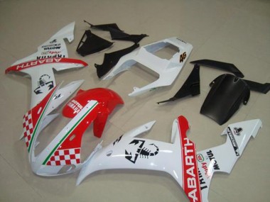 Rot Weiß Flag 02-03 Yamaha YZF R1 Motorrad Verkleidung