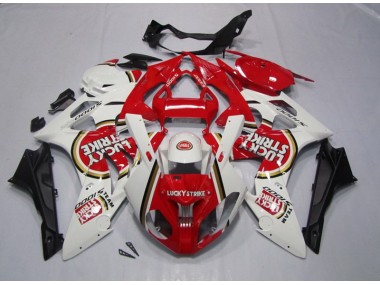Rot Weiß Lucky Strike 09-14 BMW S1000RR Motorrad Verkleidung