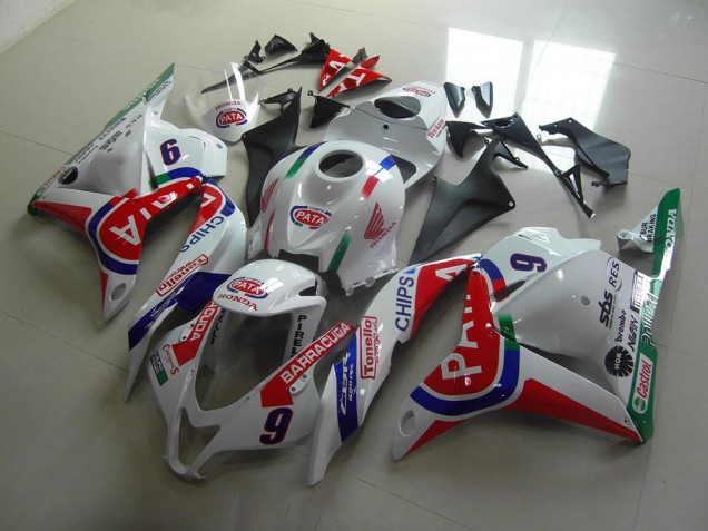 Rot Weiß Pata 09-12 Honda CBR600RR Motorrad Verkleidung Rot Weiß Pata 09-12 Honda CBR600RR Motorrad Verkleidung