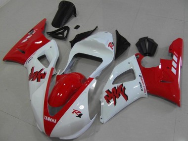 Rot Weiß Rennen 00-01 Yamaha YZF R1 Motorrad Verkleidung
