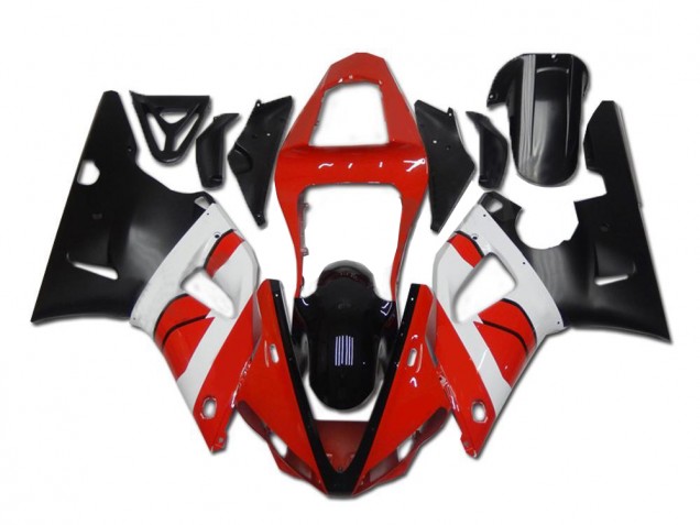 Rot Weiß Schwarz 00-01 Yamaha YZF R1 Motorrad Verkleidung Rot Weiß Schwarz 00-01 Yamaha YZF R1 Motorrad Verkleidung
