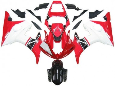 Rot Weiß Schwarz 03-05 Yamaha YZF R6 Motorrad Verkleidung