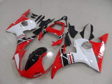 Rot Weiß Schwarz 03-05 Yamaha YZF R6 Motorrad Verkleidungen