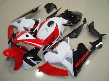 Rot Weiß Schwarz 05-06 Honda CBR600RR Motorrad Verkleidungen