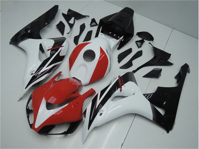 Rot Weiß Schwarz 06-07 Honda CBR1000RR Motorrad Verkleidungen Rot Weiß Schwarz 06-07 Honda CBR1000RR Motorrad Verkleidungen