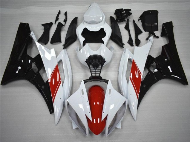 Rot Weiß Schwarz 06-07 Yamaha YZF R6 Motorrad Verkleidung Rot Weiß Schwarz 06-07 Yamaha YZF R6 Motorrad Verkleidung