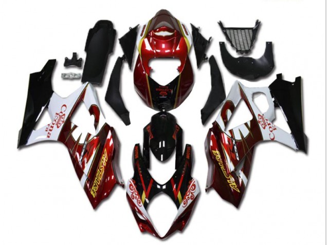 Rot Weiß Schwarz 07-08 Suzuki GSXR 1000 Motorrad Verkleidung Rot Weiß Schwarz 07-08 Suzuki GSXR 1000 Motorrad Verkleidung
