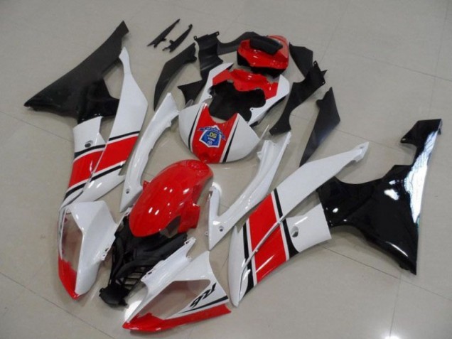 Rot Weiß Schwarz 08-16 Yamaha YZF R6 Motorrad Verkleidungen Rot Weiß Schwarz 08-16 Yamaha YZF R6 Motorrad Verkleidungen