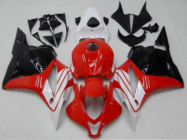 Rot Weiß Schwarz 09-12 Honda CBR600RR Motorrad Vollverkleidung Rot Weiß Schwarz 09-12 Honda CBR600RR Motorrad Vollverkleidung