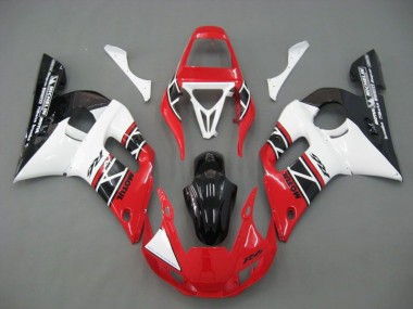 Rot Weiß Schwarz 98-02 Yamaha YZF R6 Motorrad Verkleidung