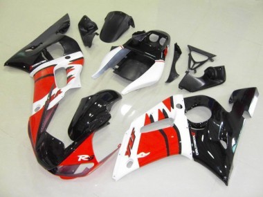 Rot Weiß Schwarz 98-02 Yamaha YZF R6 Motorrad Verkleidungen