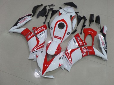 Rot Weiß Supreme 12-16 Honda CBR1000RR Motorrad Verkleidung