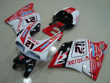 Rot Weiß Xerox 21 93-05 Ducati 748 916 996 996S Motorrad Vollverkleidung