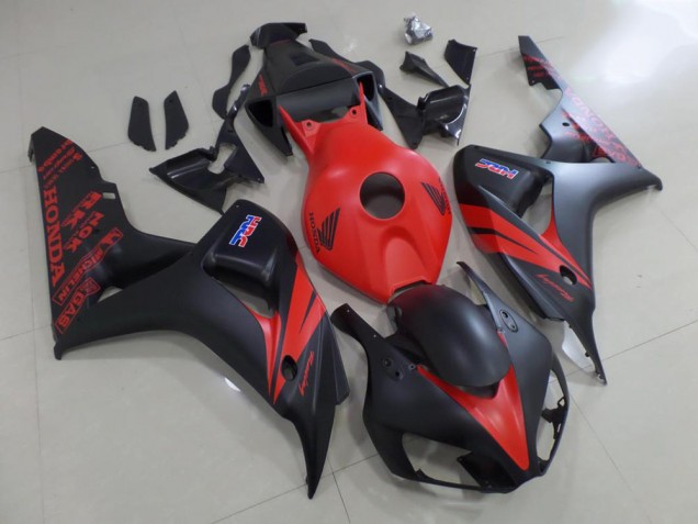 Rot und Matt Schwarz 06-07 Honda CBR1000RR Motorrad Verkleidung