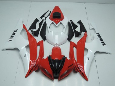 Rot und Perlweiß 08-16 Yamaha YZF R6 Motorrad Verkleidung