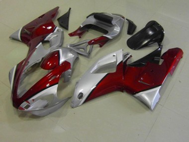 Rot und Silber 00-01 Yamaha YZF R1 Motorrad Verkleidung