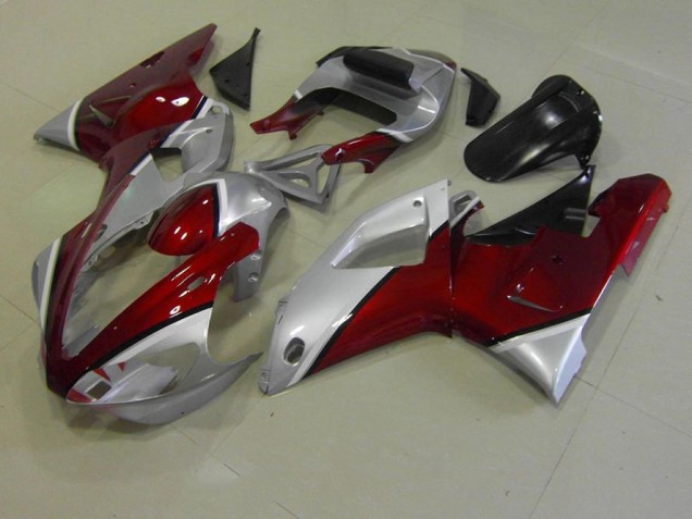 Rot und Silber 00-01 Yamaha YZF R1 Motorrad Verkleidung Rot und Silber 00-01 Yamaha YZF R1 Motorrad Verkleidung